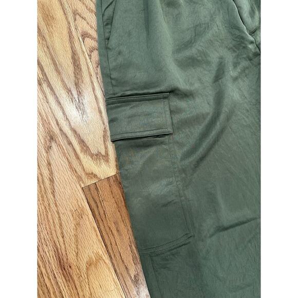 Madewell Satin Wide Leg Cargo Pants - Picture 6 of 7